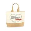 Tote Bag - PLANETEE - Irreplaceable Physiotherapist - Jute - Beige - Printed In France
