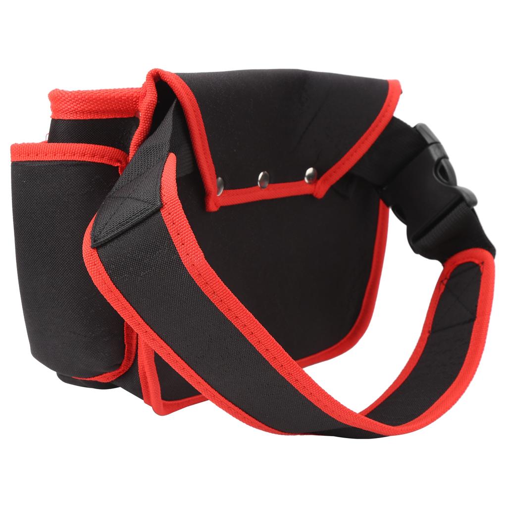 Multifunktionell Reparationsverktyg Midjeväska Utomhus Multi-Ficka Midjepåse Verktygsorganisatör(Röd kant )