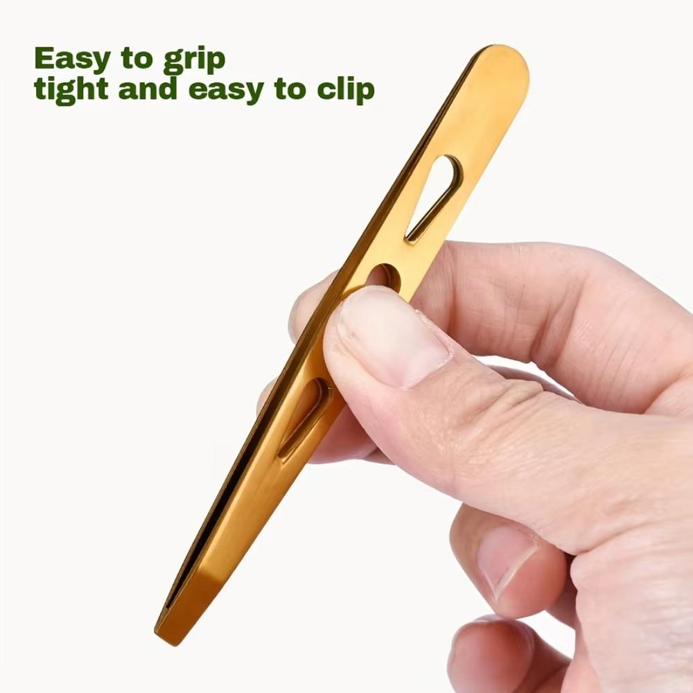 4PCS/Set Stainless Steel Eyebrow Tweezers Oblique Mouth Pointed Tip Beard Tweezers Portable Multifunctional Lash Extension Tool