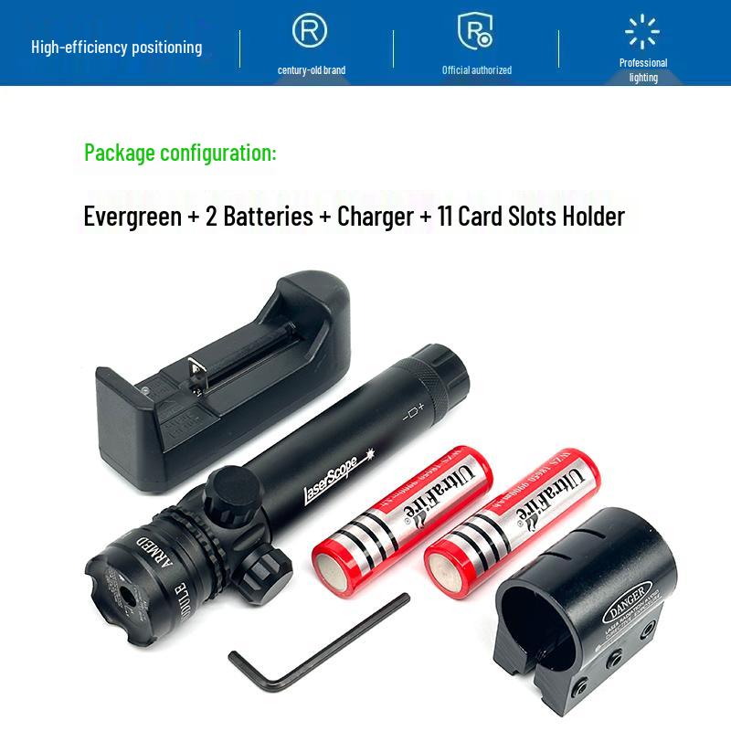 Green Laser Sight: Shockproof, Waterproof, 360° Adjustable, Infrared, Long-Range Outdoor Use
