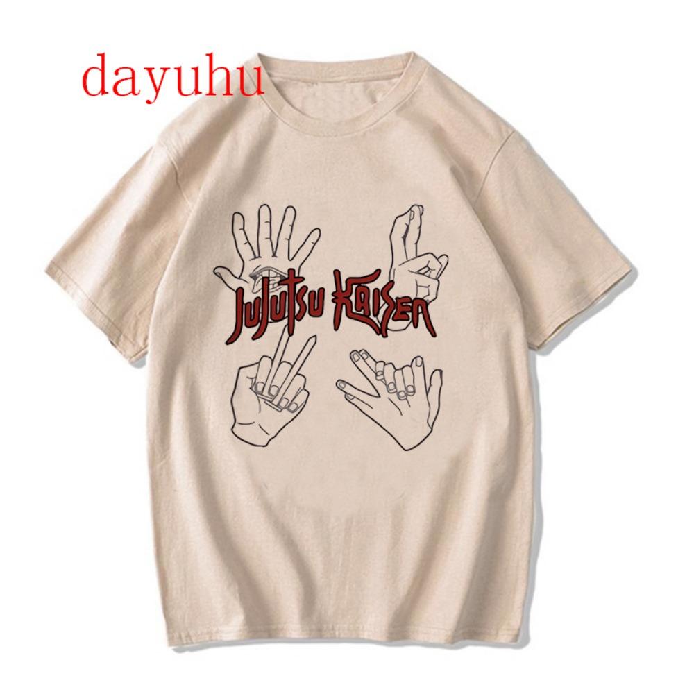 Harajuku Tshirt Manga Japanese Anime Jujutsu Kaisen T Shirt Gojo Satoru Tops Yuji Itadori Graphic Tees Cool Unisex T-shirt