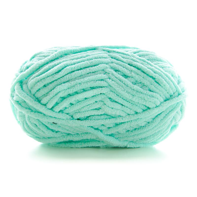 DIY Handcrafted Cute Chenille Snowball Knit Scarf & Crochet Doll Bag