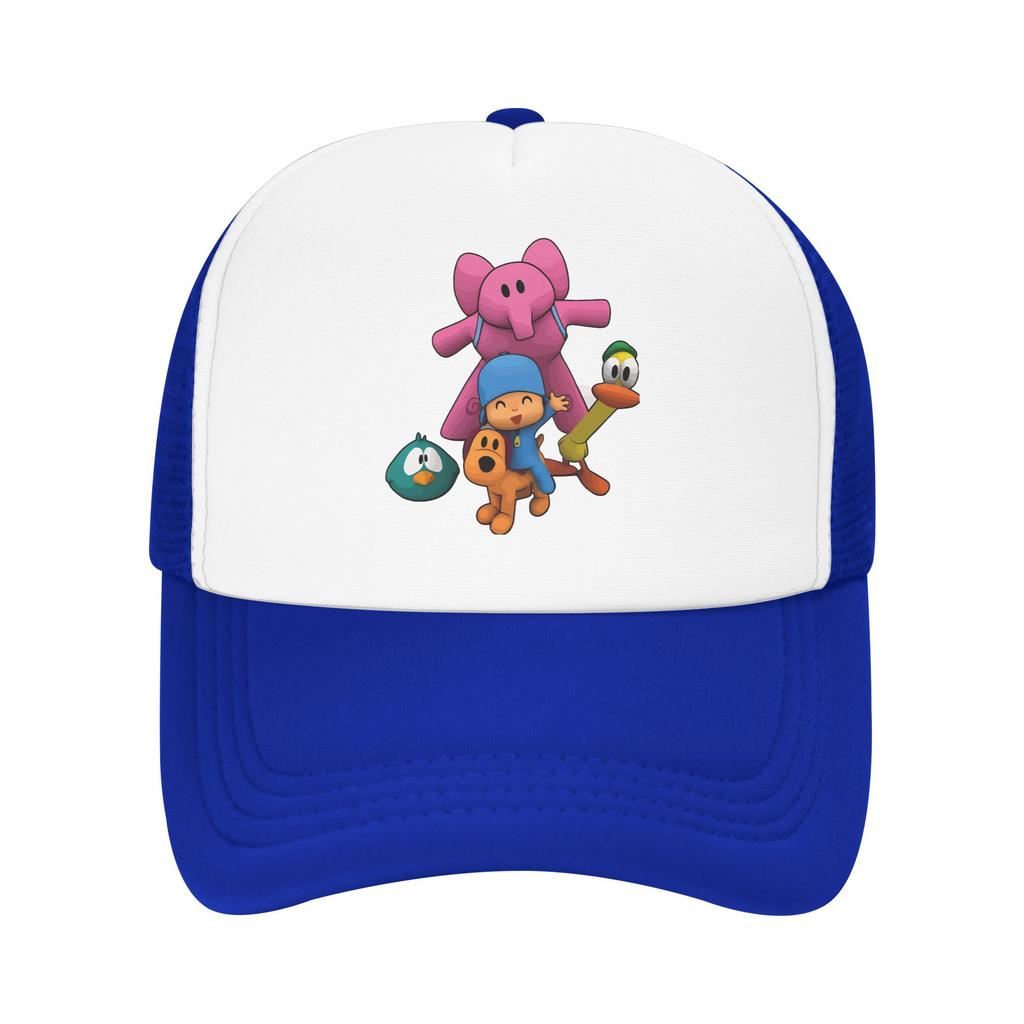 Pocoyoed  Friends Super Hero Friends  Trucker Caps Mesh Baseball Cap Snapback Caps Hat Trucker Hat Breathable Fishing Hat Summer