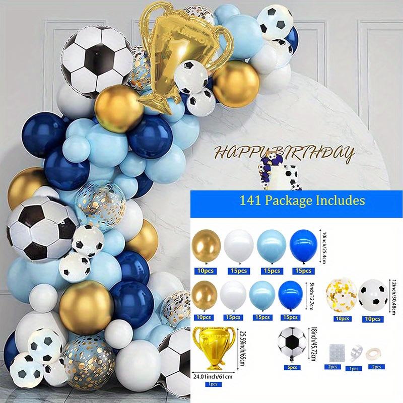 

141pcs Football-themed Balloon Arch Kit, Suitable for Football-themed Birthday Parties, Anniversary Celebration Decorations Other
