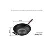 Luchuan Old-Fashioned Round & Flat Bottom Cast Iron Non-Stick Frying Pan for Gas Stoves