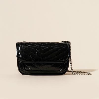 Poplar Forest First Layer Cowhide Bag Women's 2025 Spring and Summer New Messenger Bag Chain Bag Niki Mini Stray Bag
