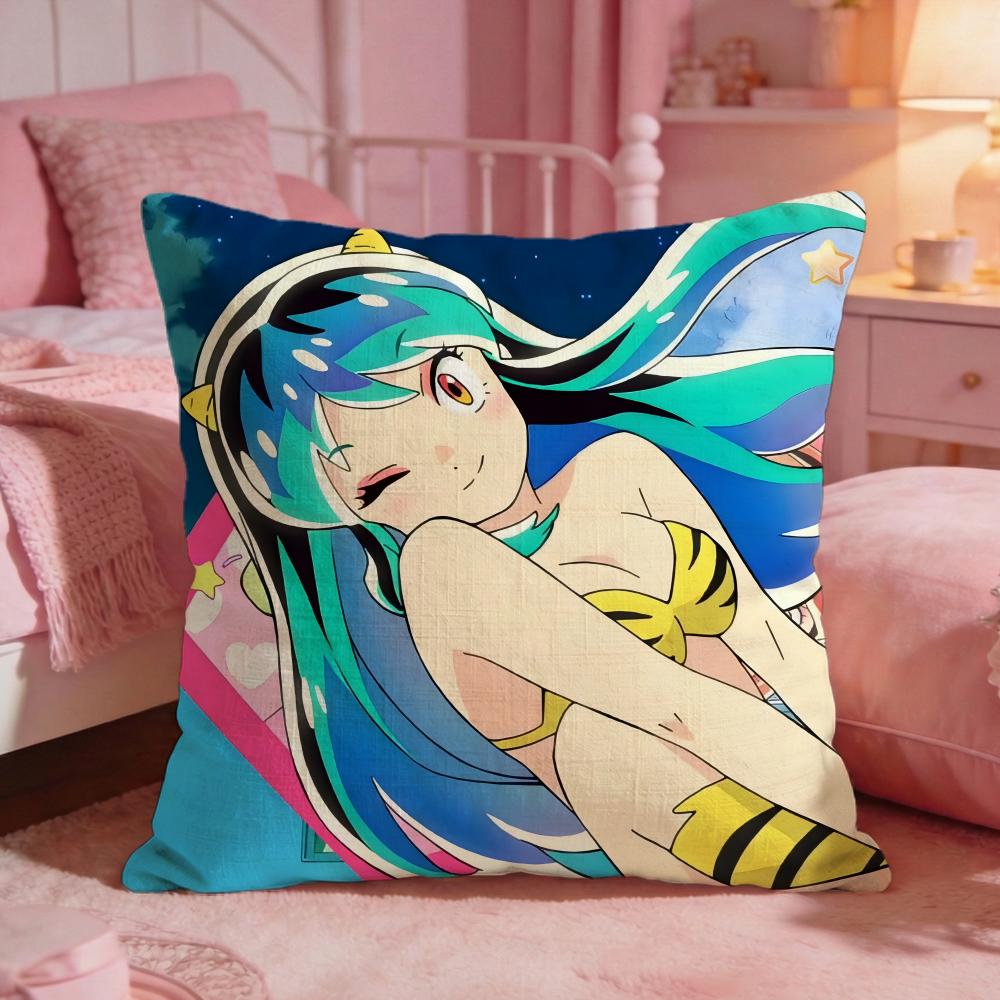 Urusei YYatsuras Anime Hot Cushion Cover Premium Comfort Reversible Pillow Cove Two In One Design For Any Room Car Interior