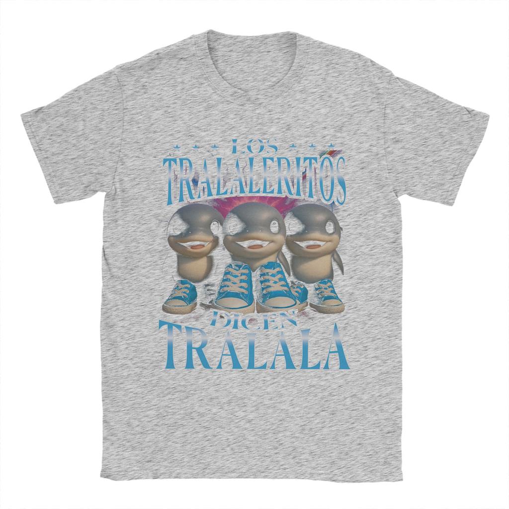 Herr Los Tralaleritos Säger Tralala Italiensk Hjärnröta Bootleg T-shirt Toppar Kortärmad Rundhalsad T-shirt