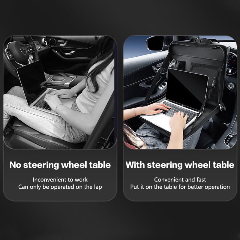 Car Hanging Work Laptop Desk Vehicles Truck Working And Dining Table For Lunch Breakfast Foldable Driver Notebook Computer Bag