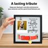Pet Memorial Frame Solid Wood Pet Sympathy Photo Frame With Clip Hanging Dog Cat Loss Frame Postcard Photo Desktop Decoration