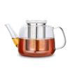 Easyworkz Borosilicate Glass Teapot 1500ml with Large Stainless Steel Tea Strainer "For Fruits, Herbs, and Infusions" Clear