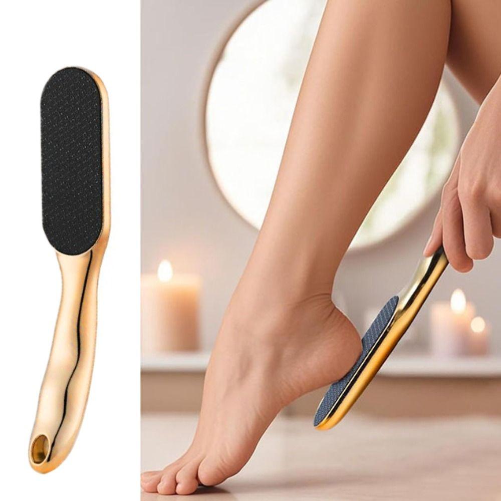 Manual Foot File Long-handle Feet Calluses Scrubber Portable Heels Dead Skin Remover  Foot Care