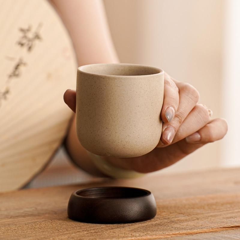 Stoneware Coffee Cups and Saucers Vintage Ceramic Breakfast Milk Mug Delicate Afternoon Camellia Tea Cup Latte Mug Birthday Gift