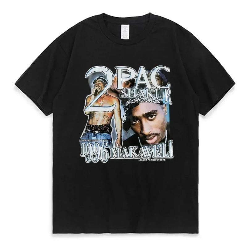 Women's T-shirt Rapper Tupac Tops Hip Hop Setwear