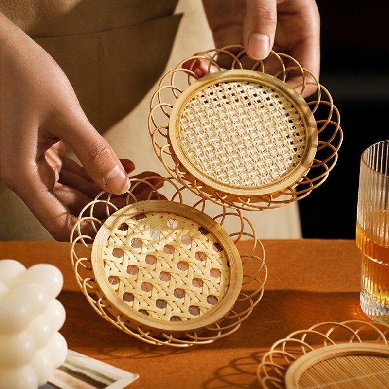 Bamboo Cup Pad Cup  Tea Accessories Tea Pad Tea Route Tea Cup Pad I (FD2-08)
