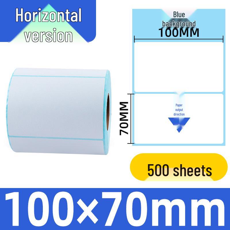 Durable 100x100 Self-Adhesive Thermal Label Paper for Supermarket Barcodes & Express Waybills