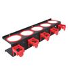 Spray Bottle Storage Rack Wall Mounted Garage Bottle Organizer with 5 Plastic Hanging Hooks
