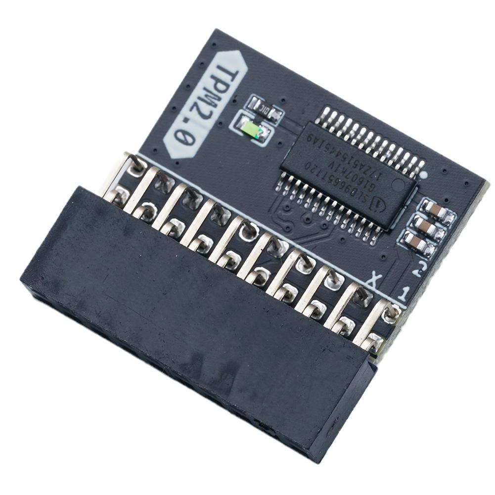 TPM 2.0 Encryption Security Module 20Pin TPM2.0 Module PCB Material Safe Stable Standalone Crypto Processor TPM2.0 Module