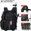 Fishing Large Fishing Waterproof Tackle Multifunctional [HAKAWAFLY] Backpack, Capacity, 5-Way Bag, Bag, Backpack, Water-Repellent (Black)