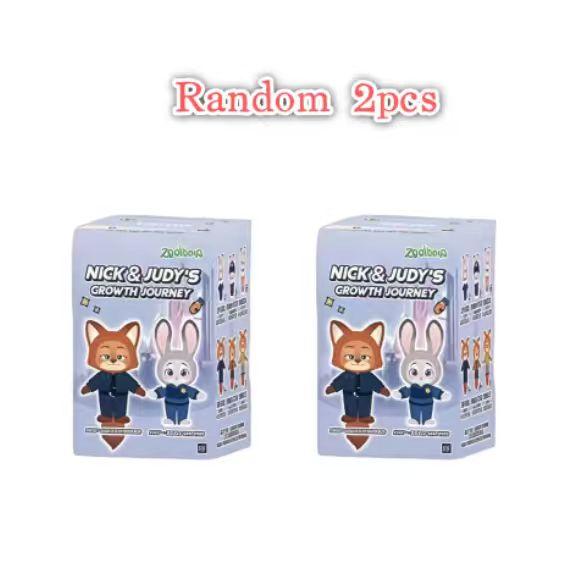 # Zootopia Nick & Judy Growth Journey Series Vinyl Plush Blind Box Lovely Pendant Dolls Christmas Birthday Gift%%