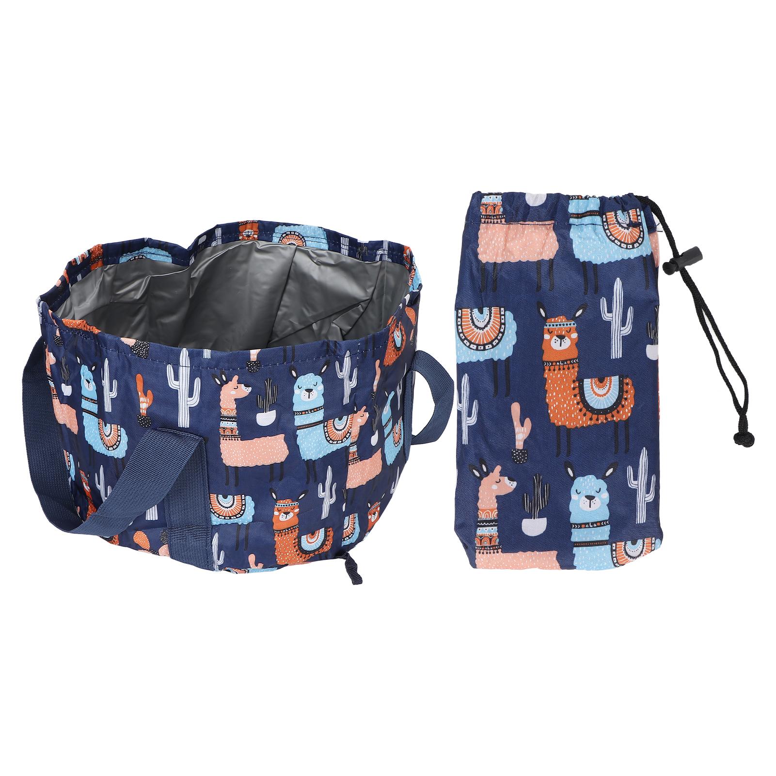 Collapsible Foot Soaking Bath Basin 21L Folded Foot Bath Tub Bag for Outdoor Washing Camping
