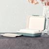 1PC Plastic Soap Dish with Lid Travel Bathroom Soap Holder Compact Soap Box Keeps Dry Hygienic Storage for Bathroom Accessories