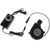 US Plug Powered Outdoor Cooking BBQ Fan Charcoal Blower Portable Barbeque Fan