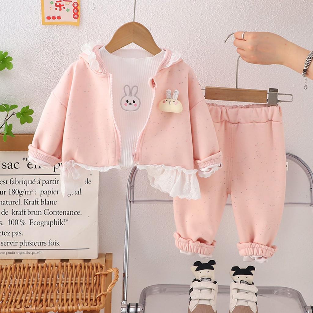 Kids Casual Long-Sleeve Set, Comfortable Daily Wear Outfits