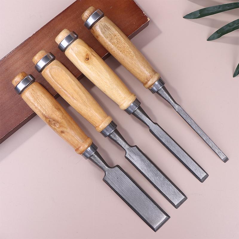 6/12/18/24Mm 4 Stück Holzschnitzmeißel Set Professionell für Holzbearbeitung mit Ergonomischen Holzschnitzwerkzeugen DIY Hilfswerkzeuge