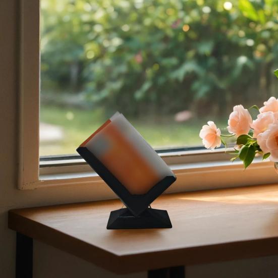 Yousheng 3D Printed Business Card Holder, Business Card Display Rack, Inclined Design Card Stand for Office Desk