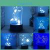 3d Sonic Touch Led Lamp Night Light Acrylic Table Desk Gift For Kids And Adults