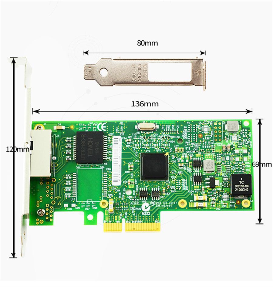 For I350-T2V2 PCI-Ex4 Dual Port Gigabit Ethernet Lan 10/100/1000Mbps Network