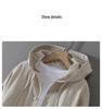 Men's Hooded Linen Jacket - Casual Spring/Autumn Coat, Loose Fit, Youth Trend, Cotton Blend (Y201)