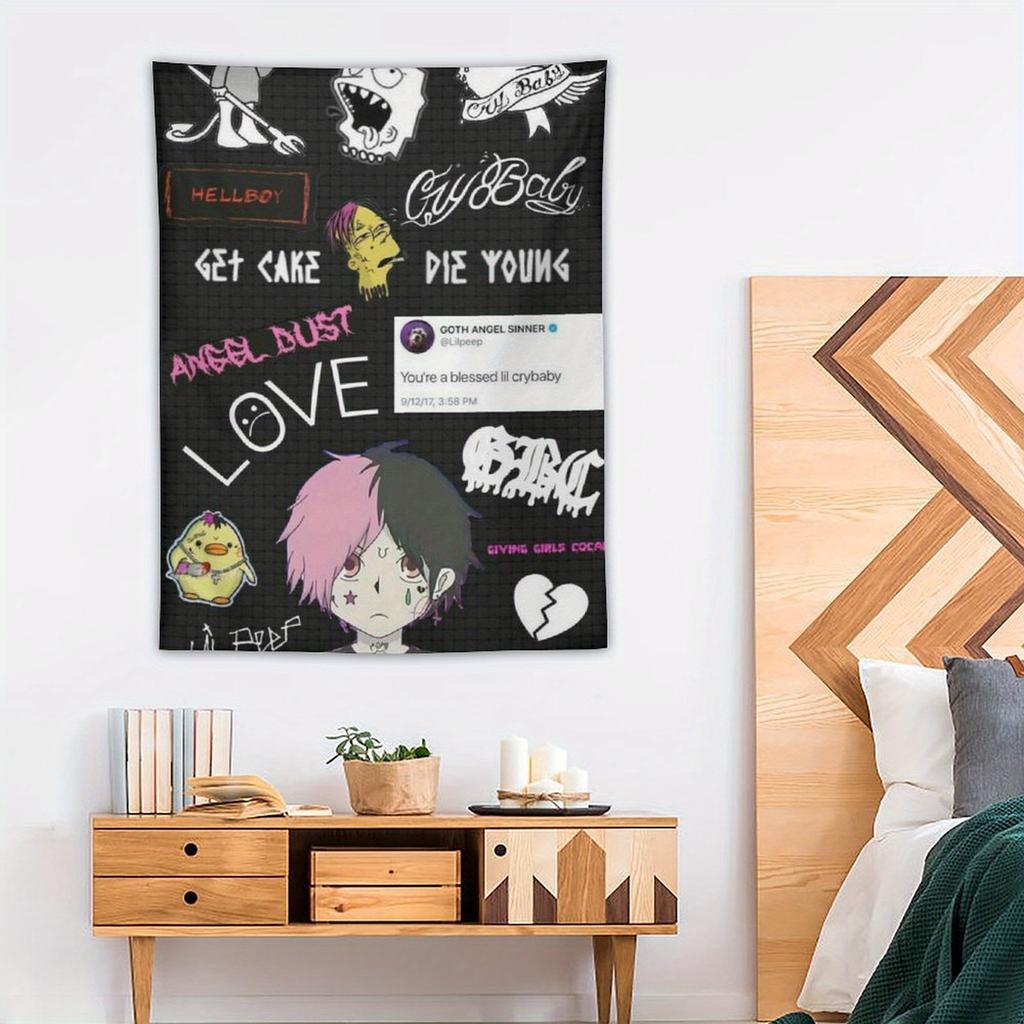 Artistic Tapestry Unique Design for Home Decor Adds Bold and Playful Style and Creative Vibes to Any Room