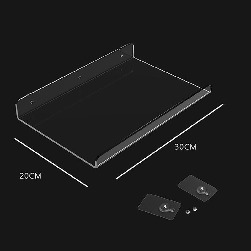 Clear Acrylic Shelves for Wall,Invisible Mounted Display Ledge Kids Bookshelf for Bathroom,Living Room,Bedroom,Kitchen,Study