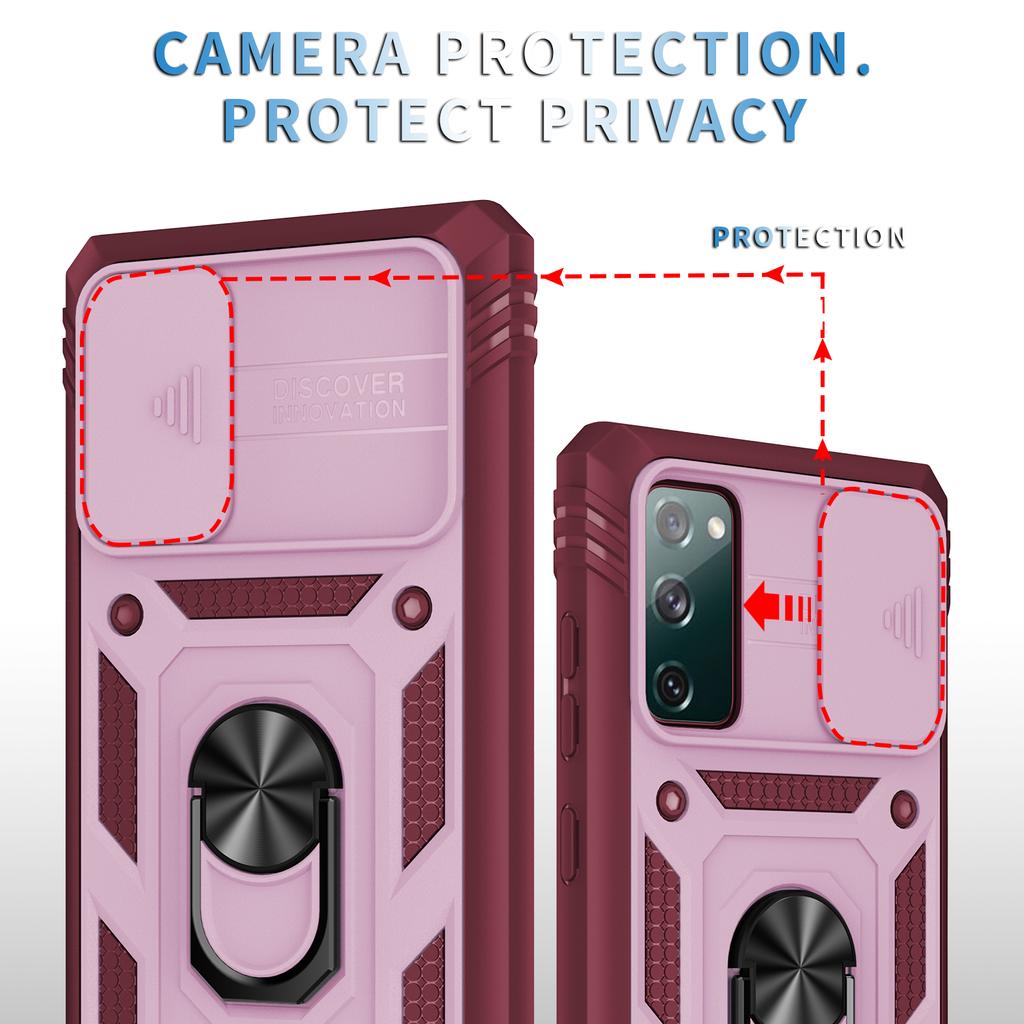 Anti -Shock Metal Ring Dual Layer Case For Samsung Galaxy A54 A14 A53 5g S23 Ultra S22 Plus S21 Fe A13 A33 A52s A52 A12 A13 Cover