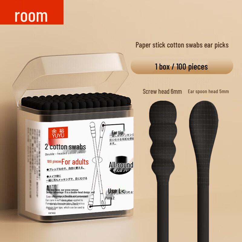 LIEI Cotton Swabs & Stainless Steel Ear Pick Set
