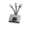USB C to 3.5mm RJ45 Adapter Type-C to Ethernet LAN Network Hub Audio PD Fast Charging Docking Station For Phone Laptop Tablet