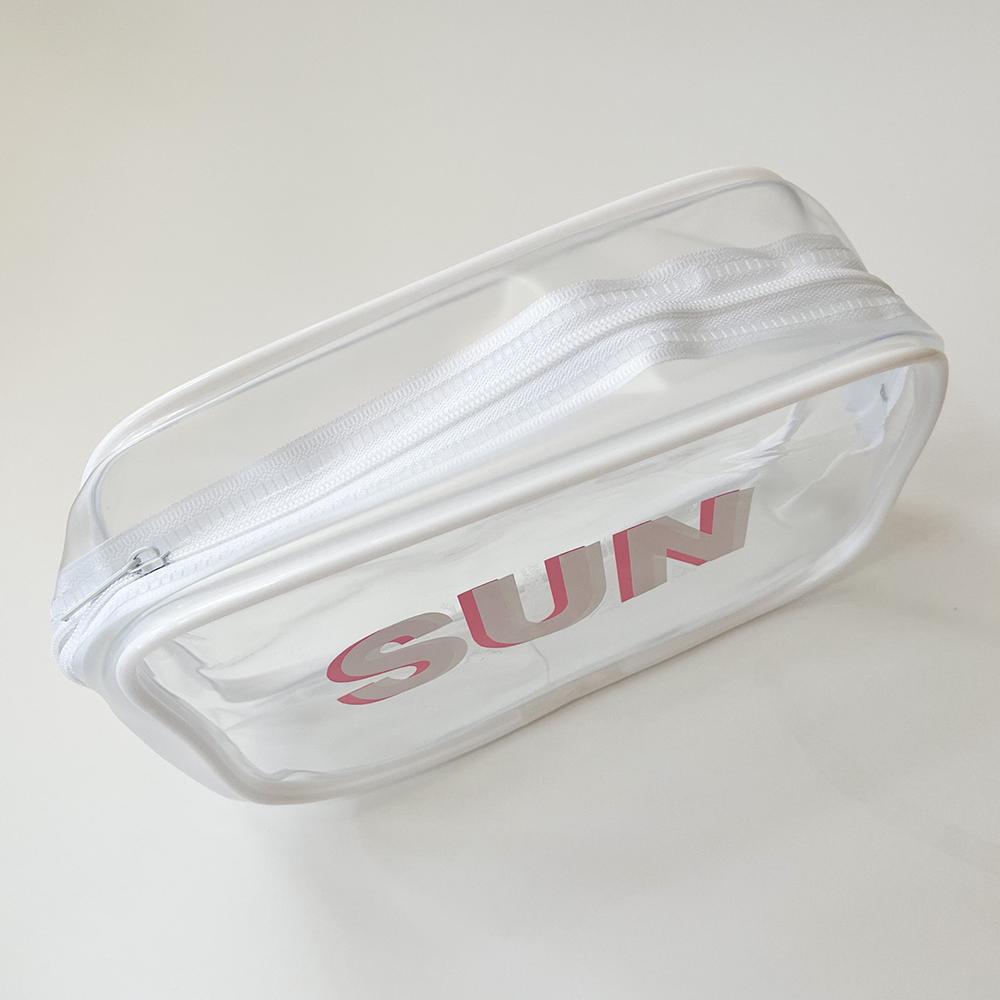 Personalized Clear Makeup Bag Monogram Toiletry Bag Pouch with Zipper Bridesmaids Gift Travel Bachelorette Party Bridal Shower