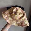 Sunflower Denim Bucket Hat With Wide Brim For College Style And Sun Protection