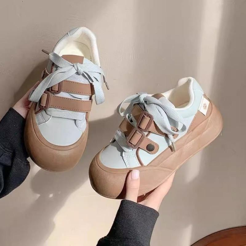 Zhao Ruth sweet little white shoes bread shoes autumn new student versatile casual sports shoes children