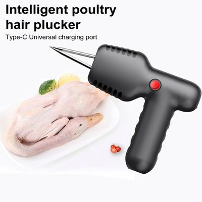 Electric Poultry Plucker Rechargeable Stainless Steel Cone Head Adjustable Waterproof Feather Plucking Machine for Chicken Duck Goose Turkey