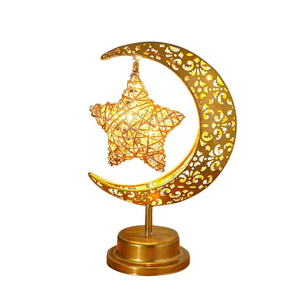 New Moon And Star-shaped LED Lights, With A Hollow Design To Enhance The Atmosphere Effect, Suitable For Use At The Bedside.