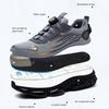 Rotating Button Steel Toe Anti-puncture Non Slip Work Shoes Man Lightweight Breathable Safety Shoes Men's Work Shoes Boots