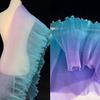 30cm Width Gradient Organza Fabric Water-Shimmer Effect Wedding Dress Material  DIY Sewing