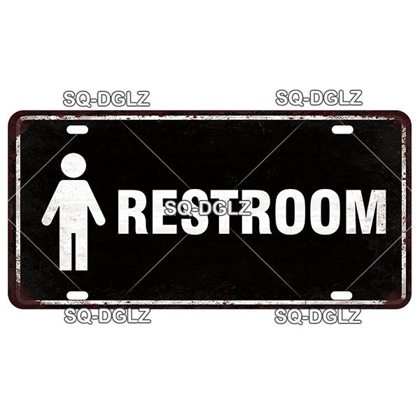 SQ-DGLZ Warning Beware Of License Plate WIFI Tin Sign State Wall Decoration Metal Sign Home Decor Painting Plaques Art Poster