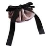 Hairpin French Style Satin Texture Dot Print Ribbon Bowknot Decor Spring Hair Clip Versatile Lightweight Hair Accessory