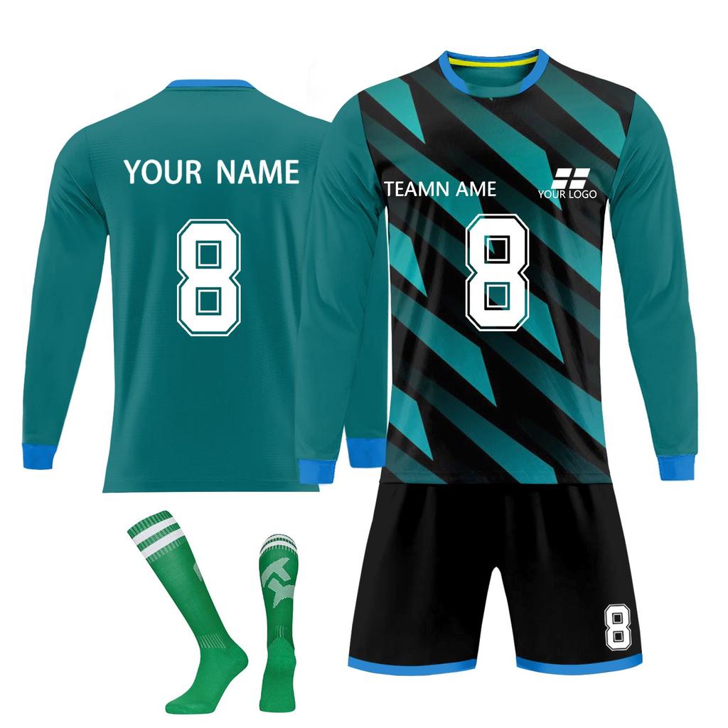 Kit de camisas personalizadas masculinas meninas com número de nome camisas de futebol personalizadas para meninos terno de treinamento