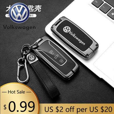Pentru VOLKSWAGEN VW Carcasă Capac Cheie Mașină din Aliaj de Zinc și Piele Fob Pentru VW Volkswagen Touareg EL 2018 2019 2020 2021 2019-2023 Cheie