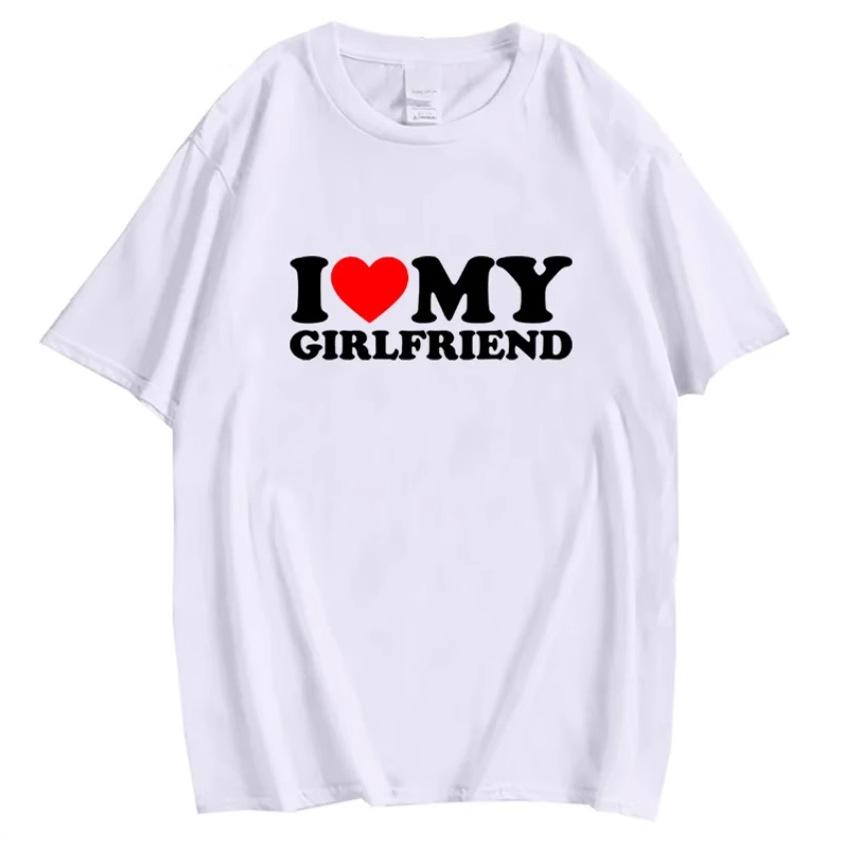 T-shirt I Love Boyfriend and Girlfriend Short Sleeves